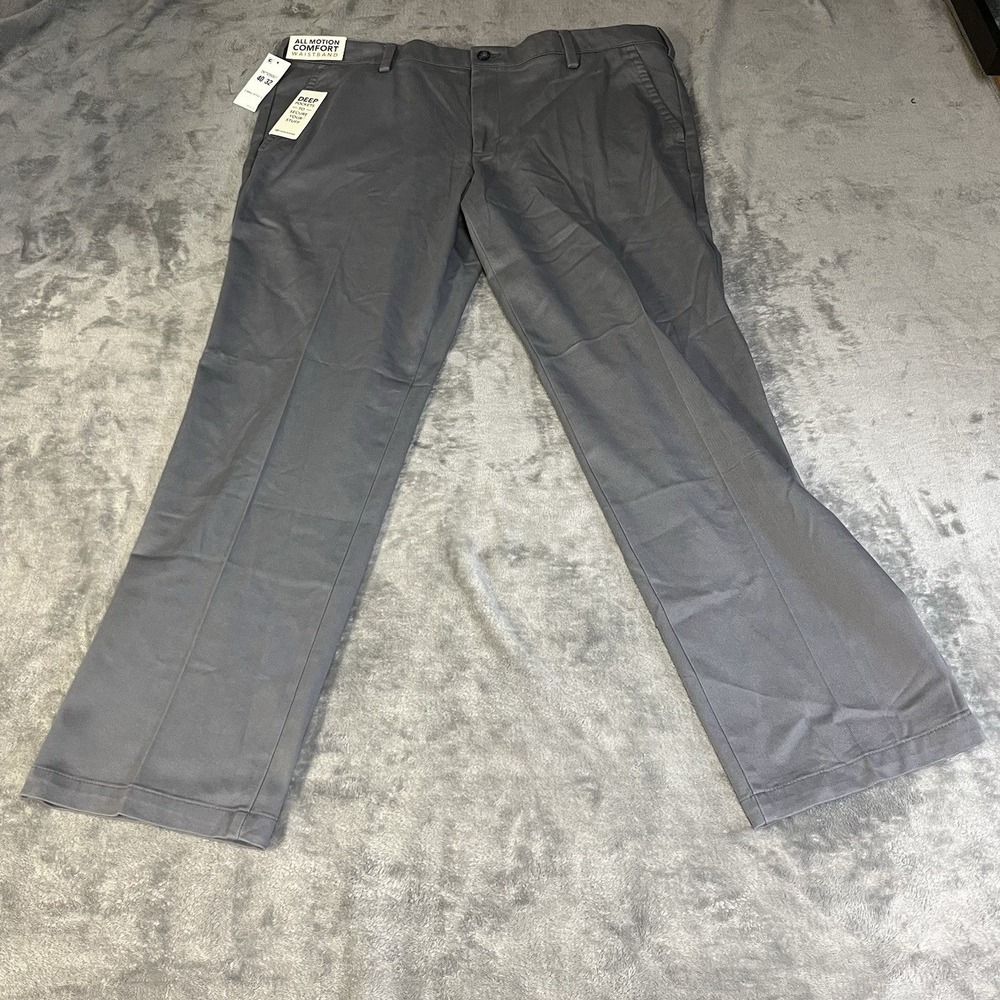 Men's Dockers 40x32 (Meas. 40x31) All Motion Comfort Straight‎ Fit, Dark Grey